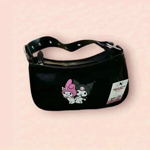 Forever 21 Hello Kitty And Friends Black My Melody and Kuromi Purse